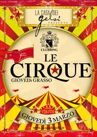 Giovedì grasso serata a tema le cirque a Bassano