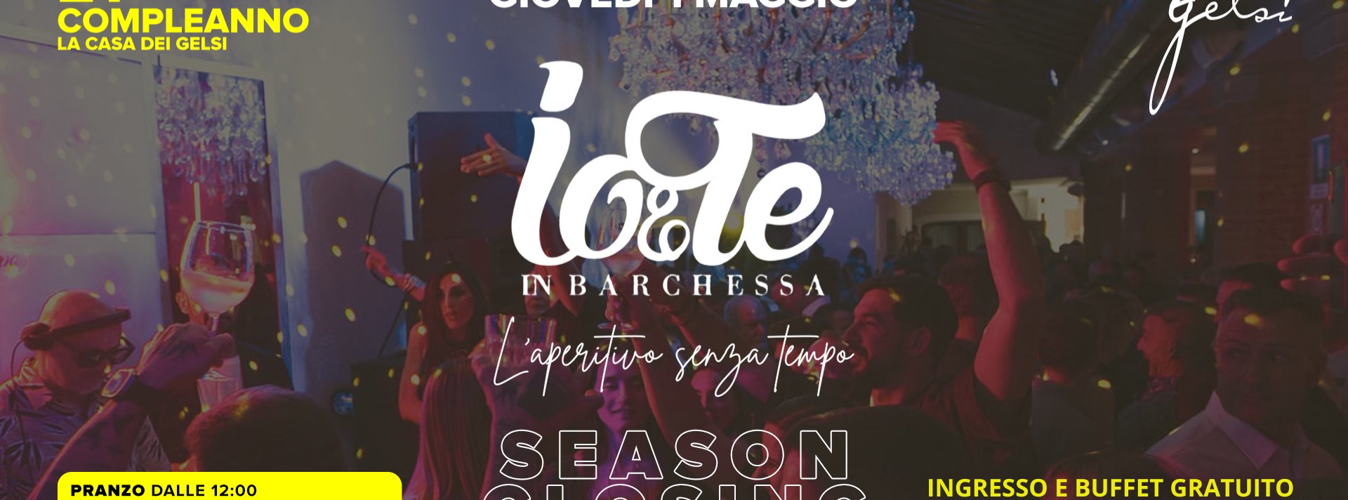 Ingresso e buffet gratuito