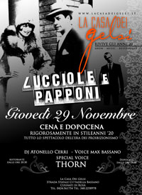 Lucciole e Papponi serata anni 20