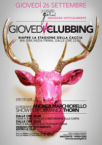 Giovedì Clubbing autunno 2013