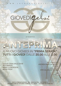 Giovedì Gelsi Anteprima