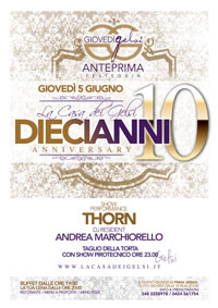 anniversario 10 anni La Casa dei Gelsi
