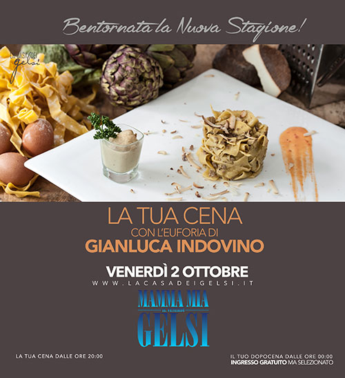 Cena alla Casa dei Gelsi venerdì 2 ottobre