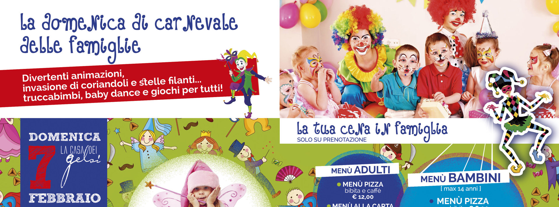 Carnevale bambini alla Casa dei Gelsi 7 febbraio 2