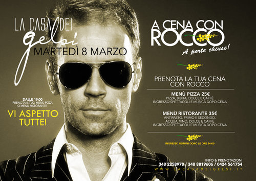 A cena con Rocco per Festa delle donne 2016 8 marz