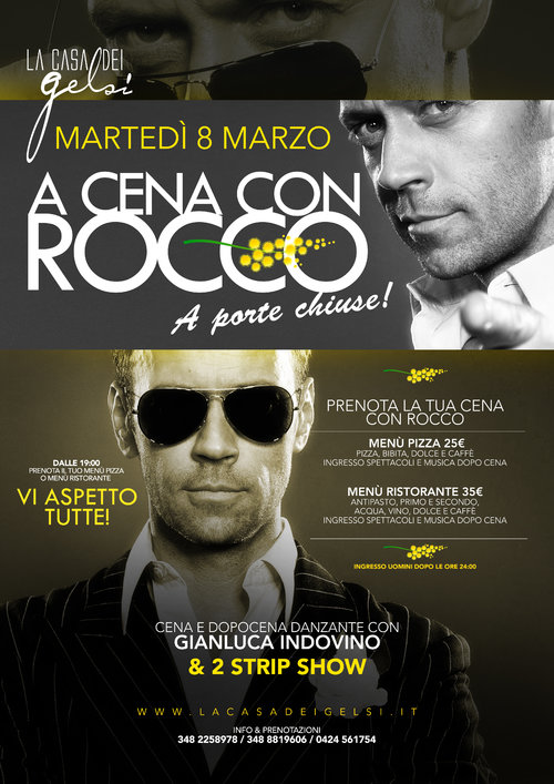 Festa della donna con Rocco Siffredi 8 marzo 2016 