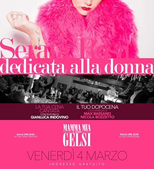 Serata rosa festa della donna 4 marzo 2016 mammami