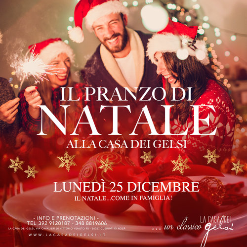 Pranzo di Natale 2017 alla Casa dei Gelsi vicino a