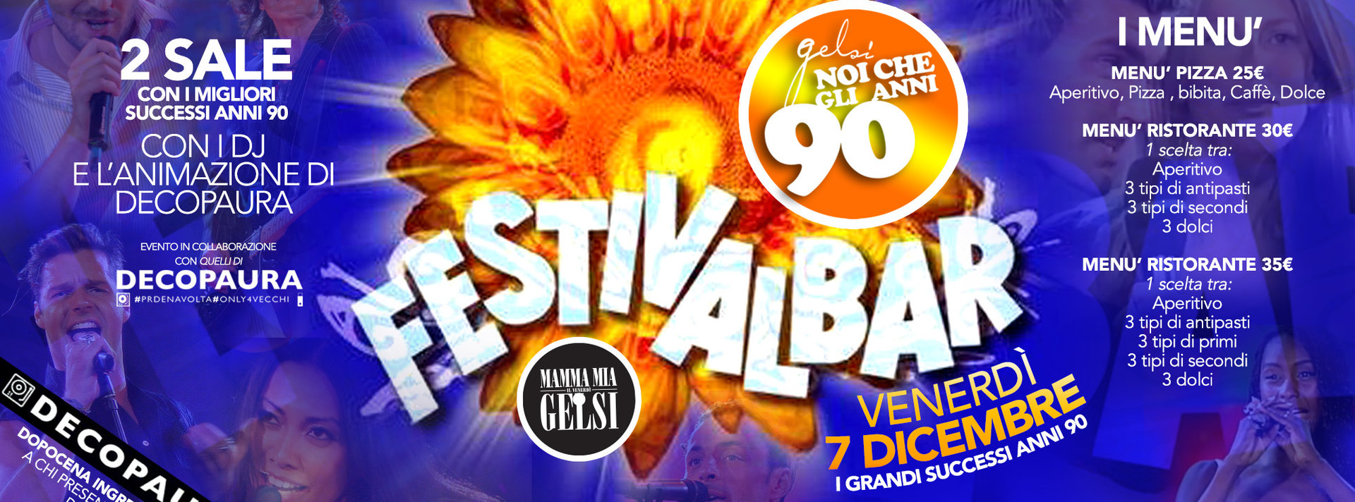 Festivalbar Gelsi - Festa anni 90 con Decopaura - 