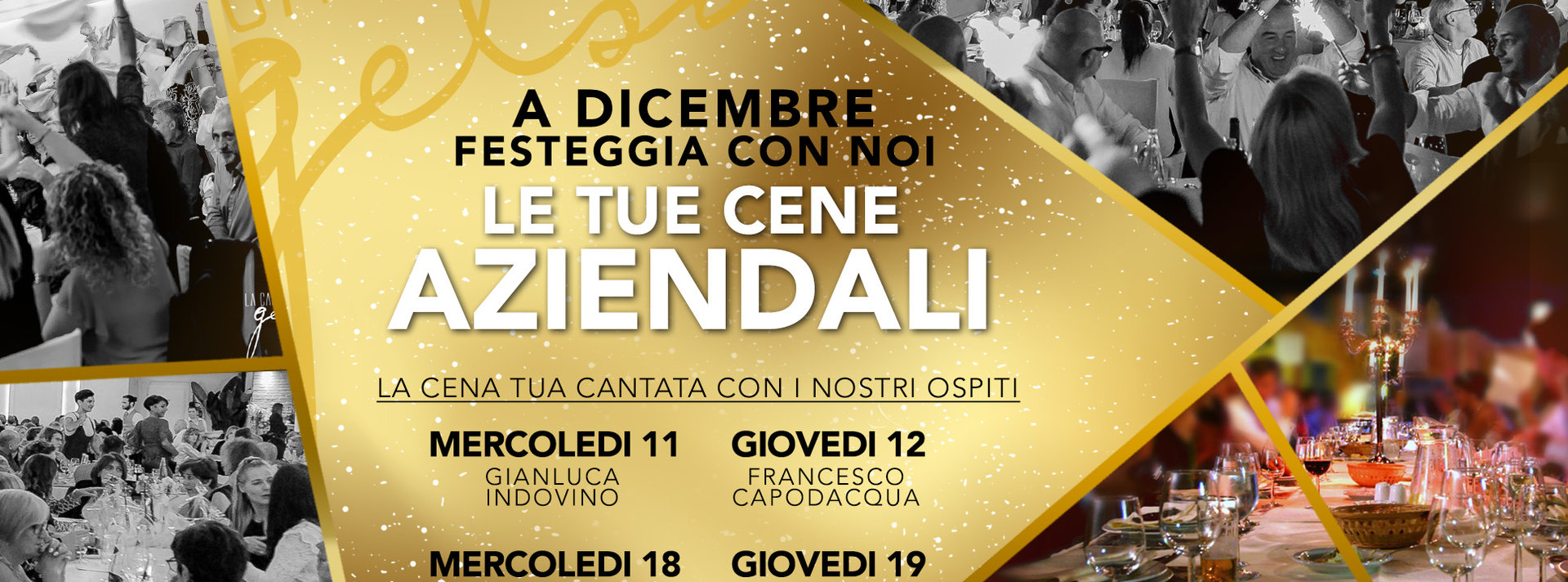 Cene aziendali Natale 2019