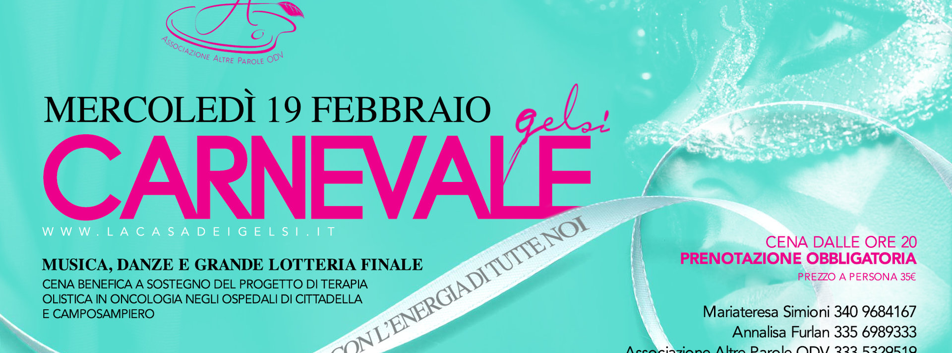 Carnevale beneficenza Gelsi