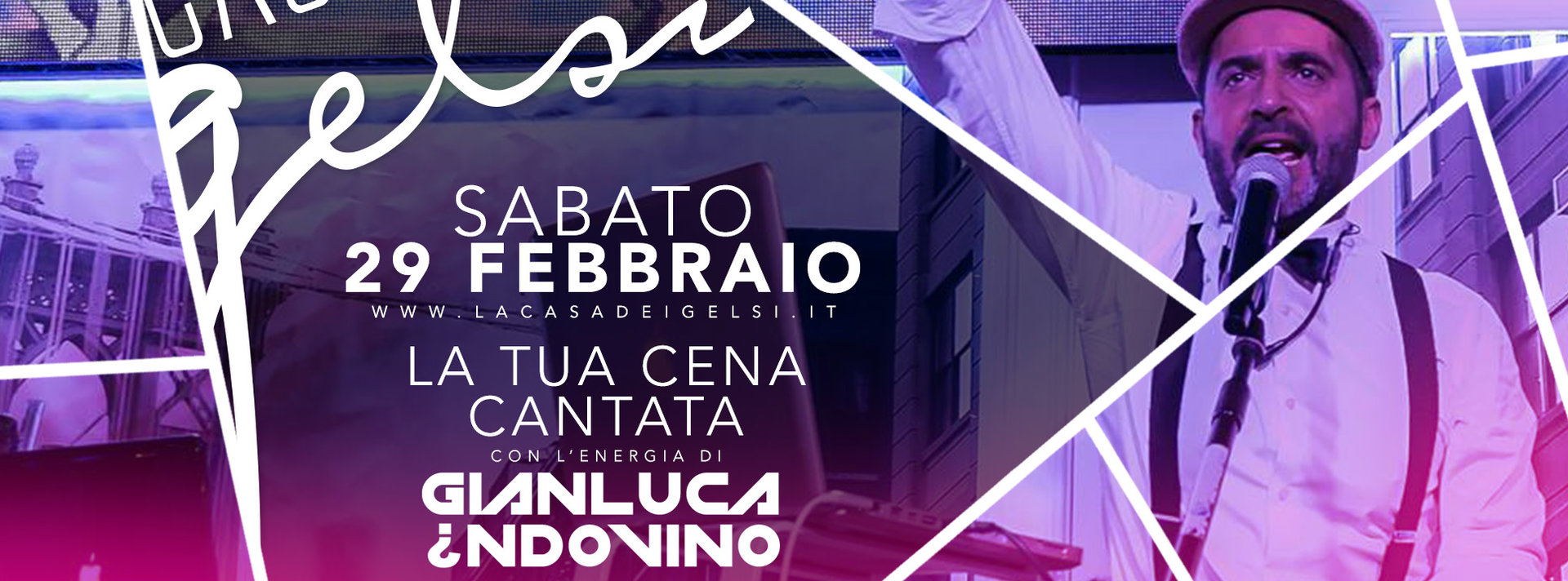 Sabato sera Gelsi con Gianluca Indovino - 29 febbr