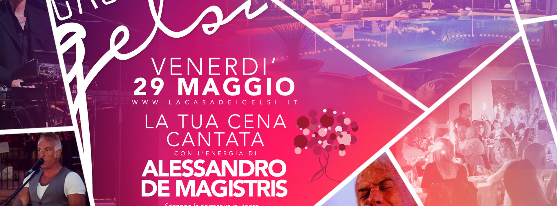 Cena cantata De Magistris ai Gelsi - 29 maggio 202