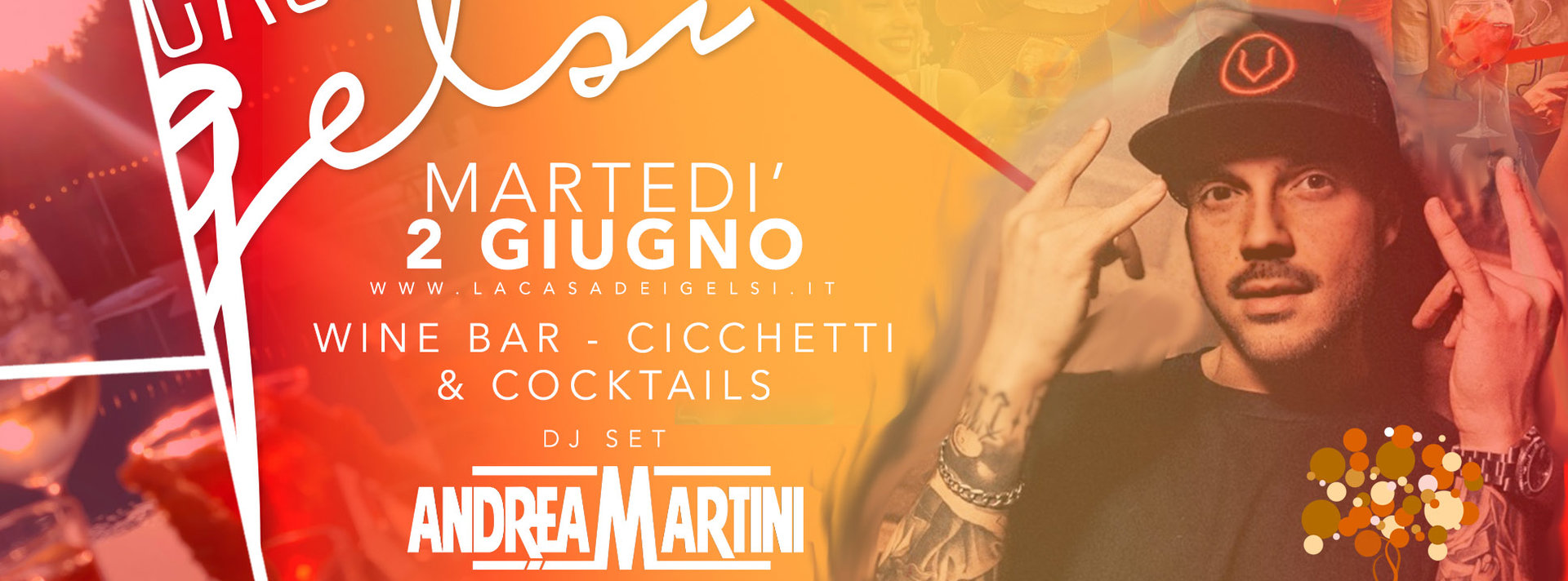 Andrea Martini ai Gelsi - Aperitivo a bordo piscin