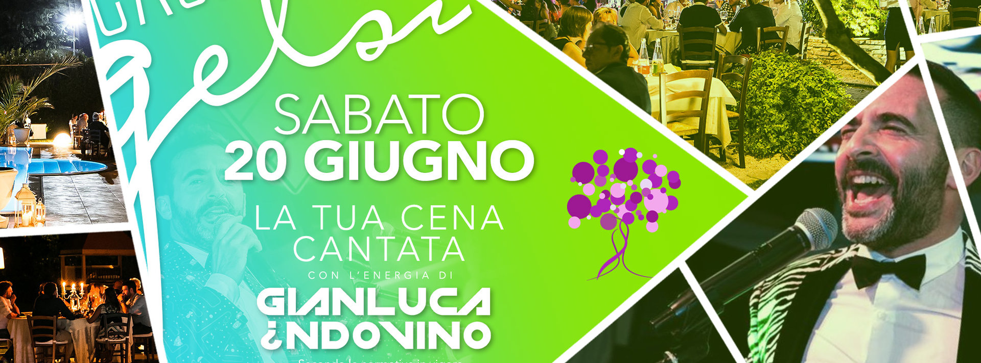 Cena cantata Gianluca Indovino 20 giugno 2020