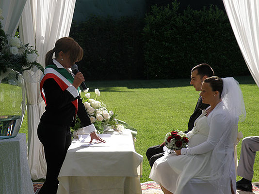 celebrazione matrimonio rito civile gazebo