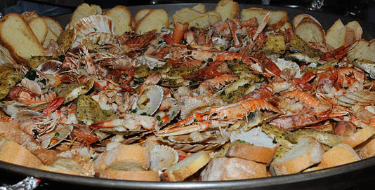 la padellata di pesce della casa dei gelsi